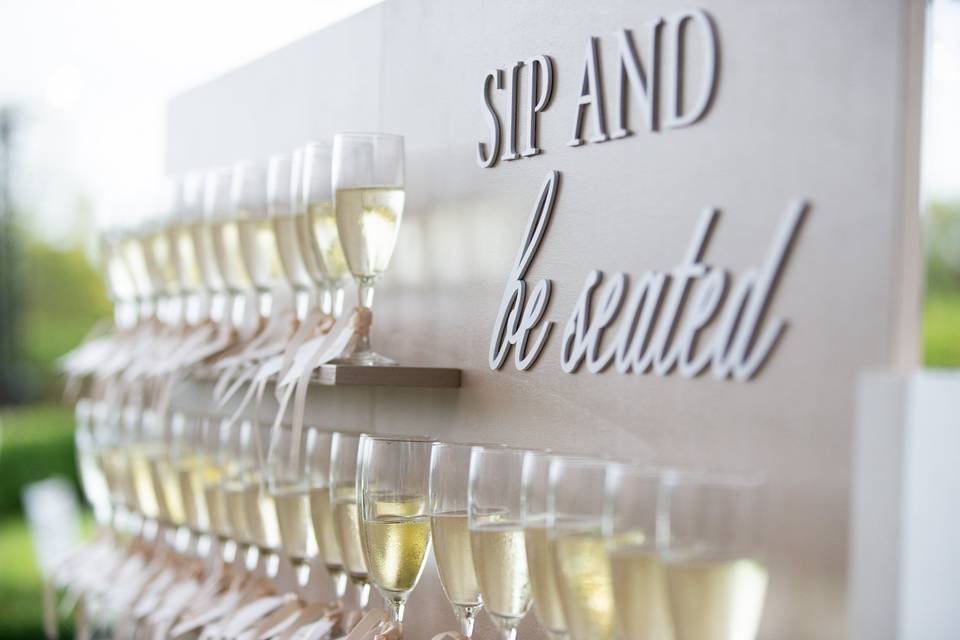 Champagne wall