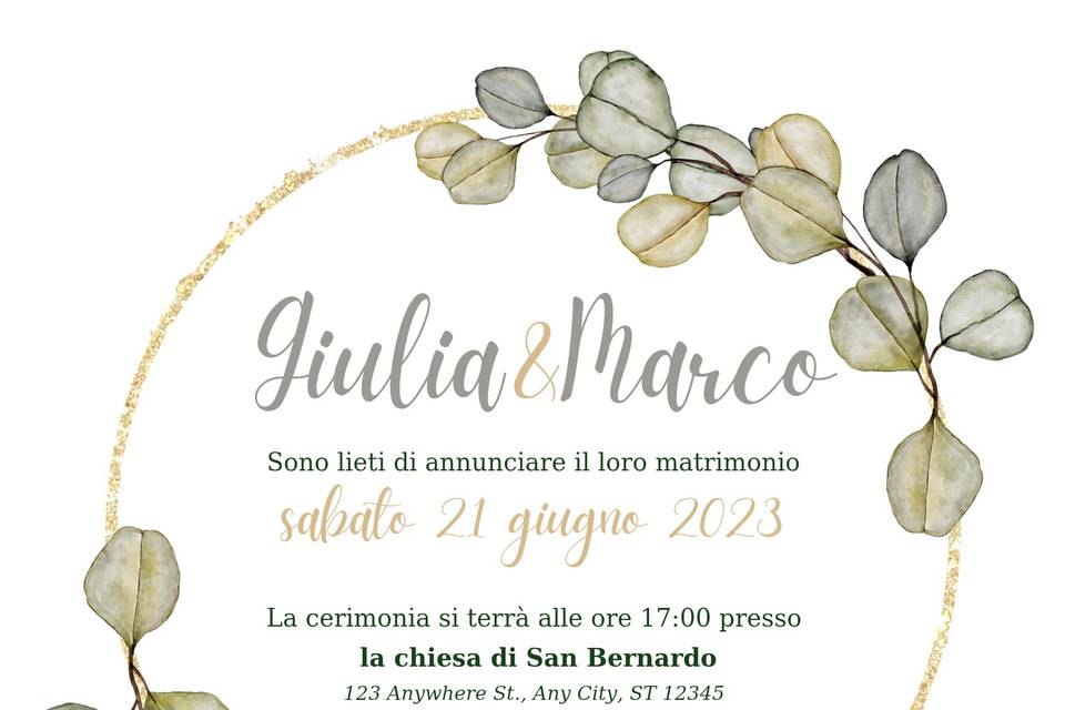 Partecipazione nozze
