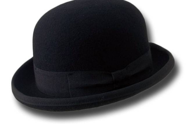 Cappello a bombetta nero