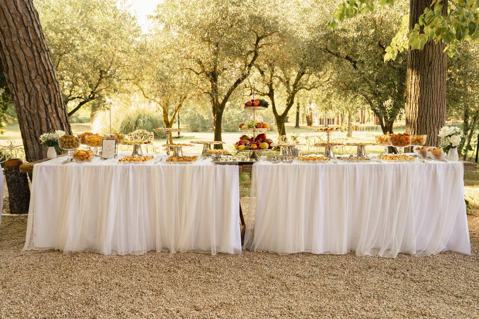 Buffet tenuta La Lepre