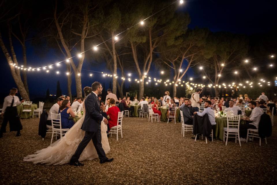 Illuminazione Cena Parco Pini