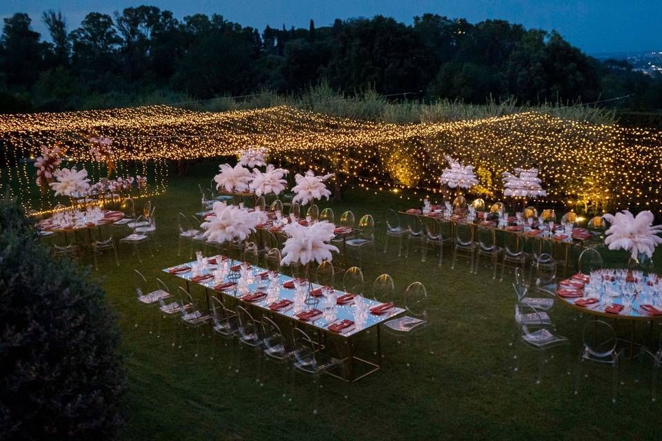 Cena in giardino