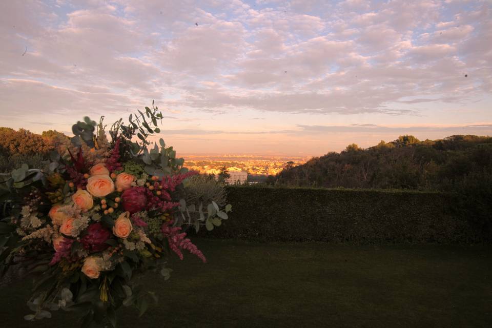 Tramonto dalla terrazza