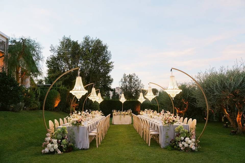 Cena in giardino