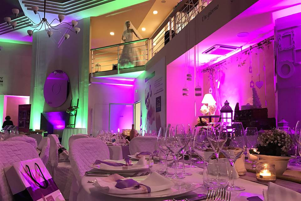 Illuminazione a led matrimoni