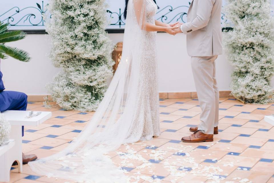 Matrimonio su terrazza