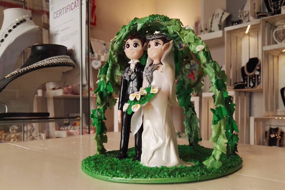 Cake topper elfico