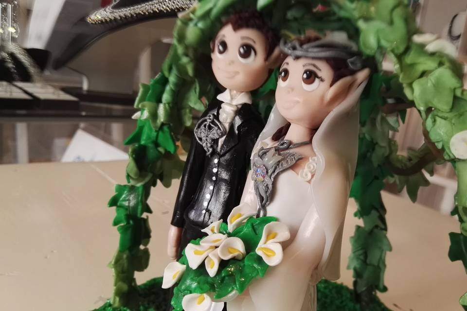 Cake topper elfico