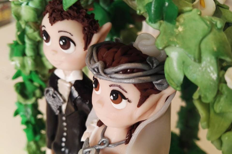 Cake topper elfico