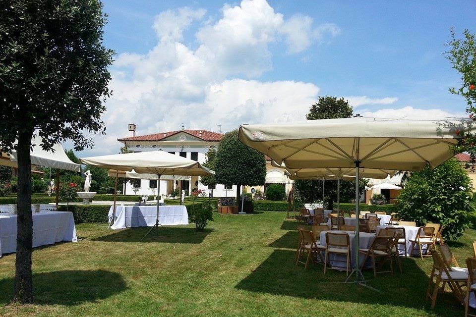 Allestimento in giardino