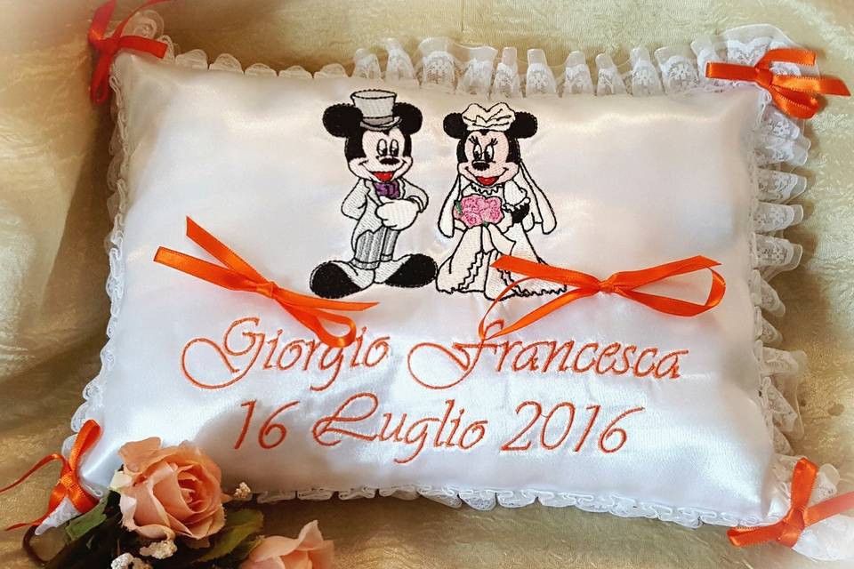 Cuscino topolino e minnie