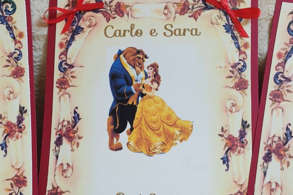 Cartoncino tableau sposi