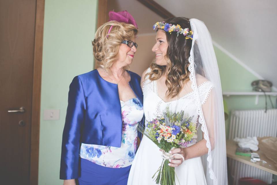 Acconciatura mamma sposa