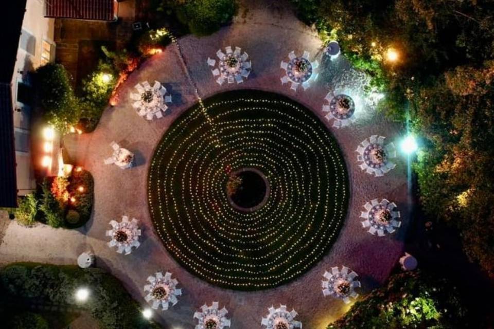 Cena nella piazza delle ninfee