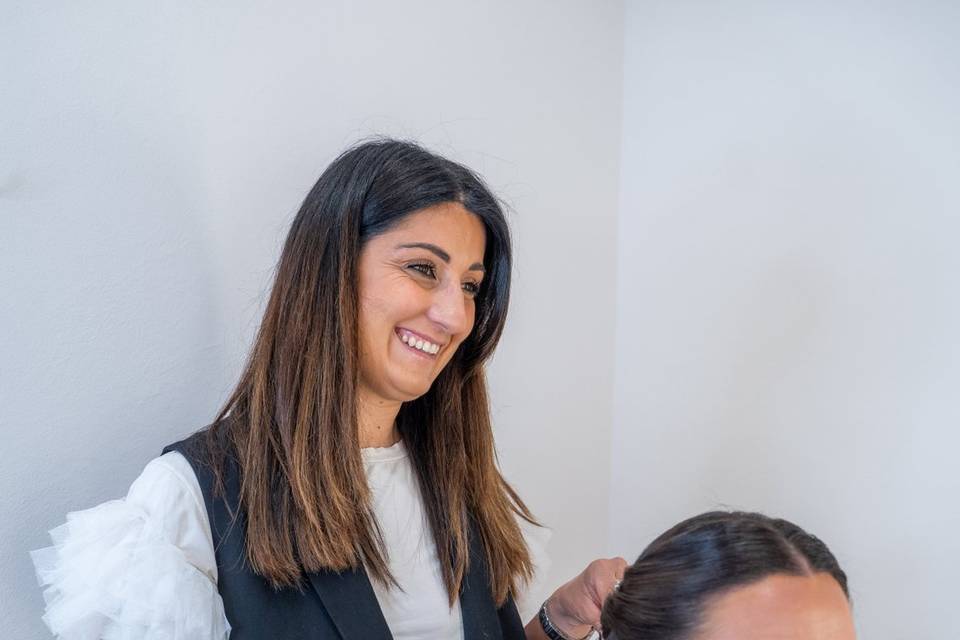 Sessione styling capelli