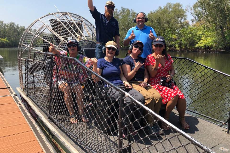 Io in airboat nel Top End