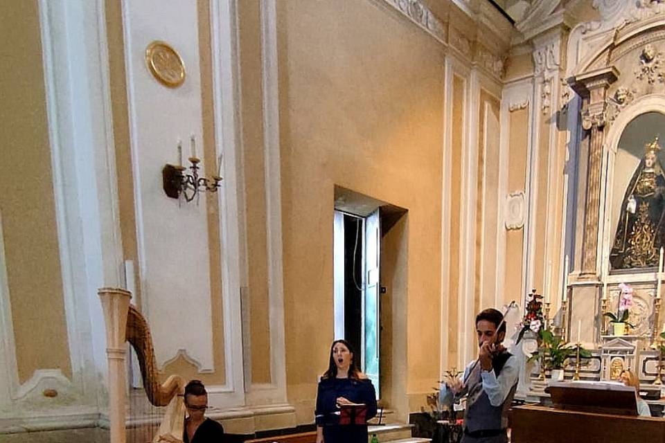 Violino, arpa, voce e organo