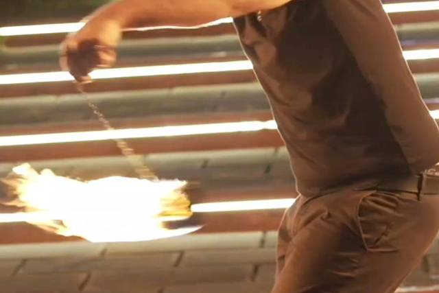 Giocoleria con il fuoco