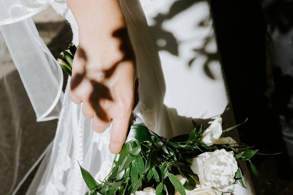 Bridal bouquet details