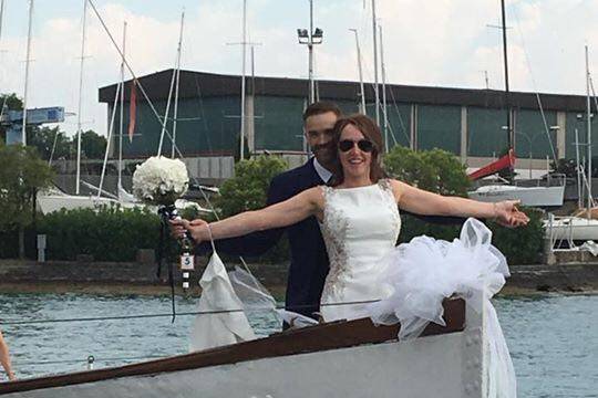 Wedding on a boat