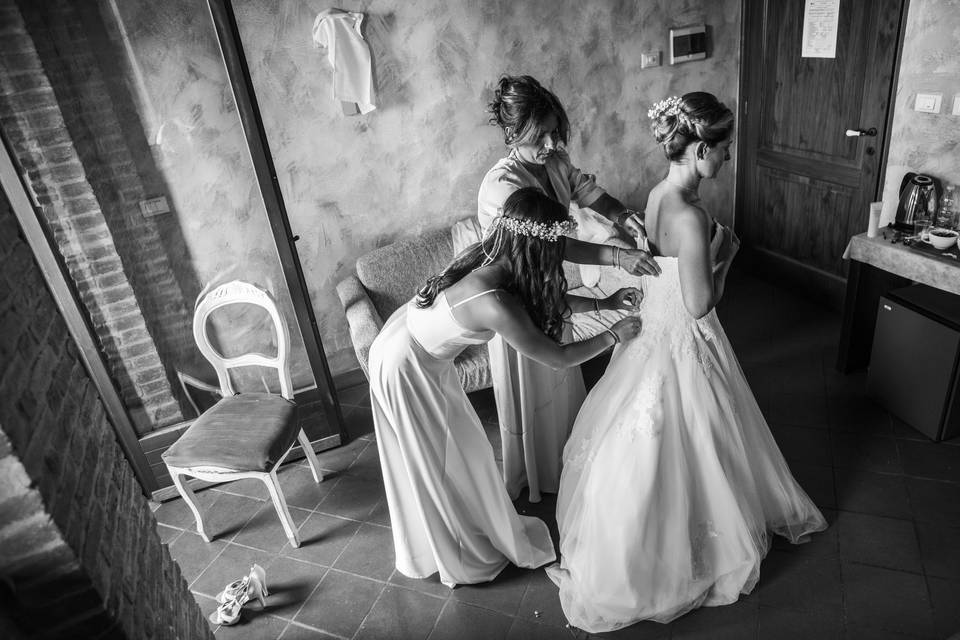 Bride prep