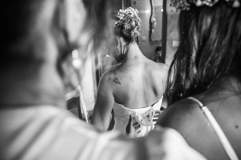 Bride prep