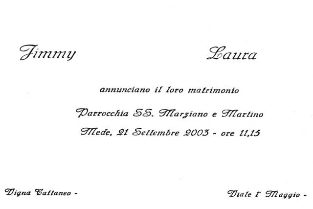 Partecipazione Nozze