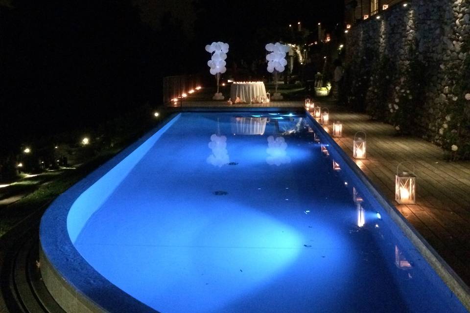 Led in piscina