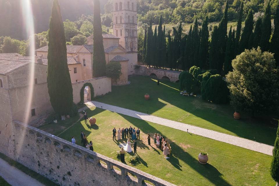 Panoramica all'alto