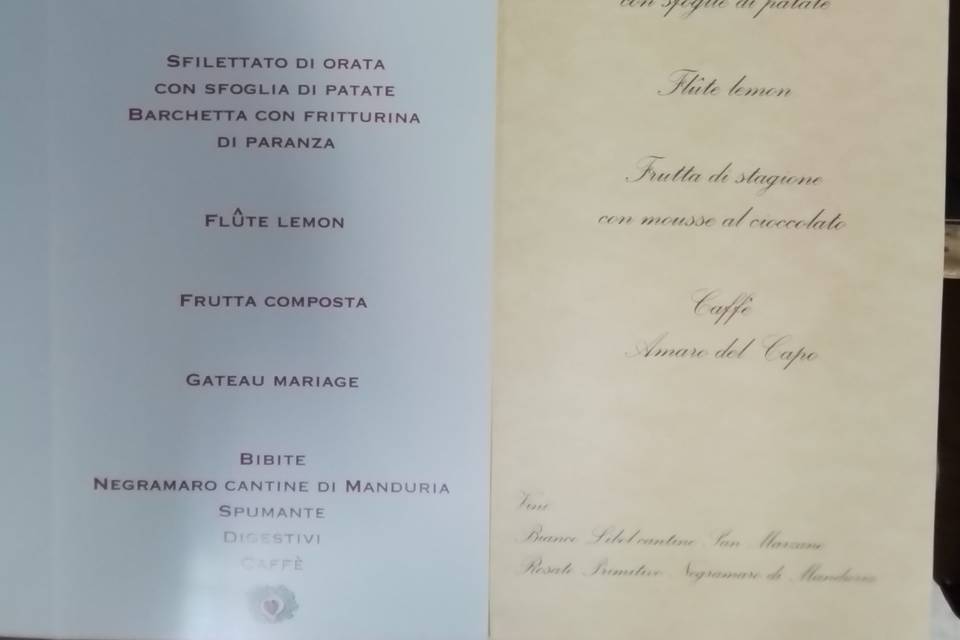 Menù base