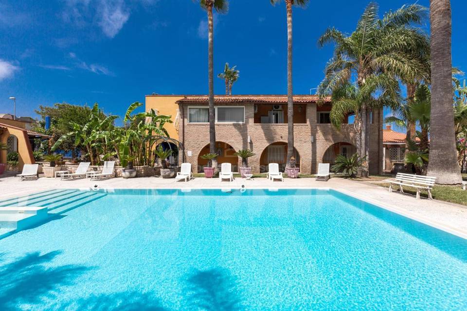 Location con piscina