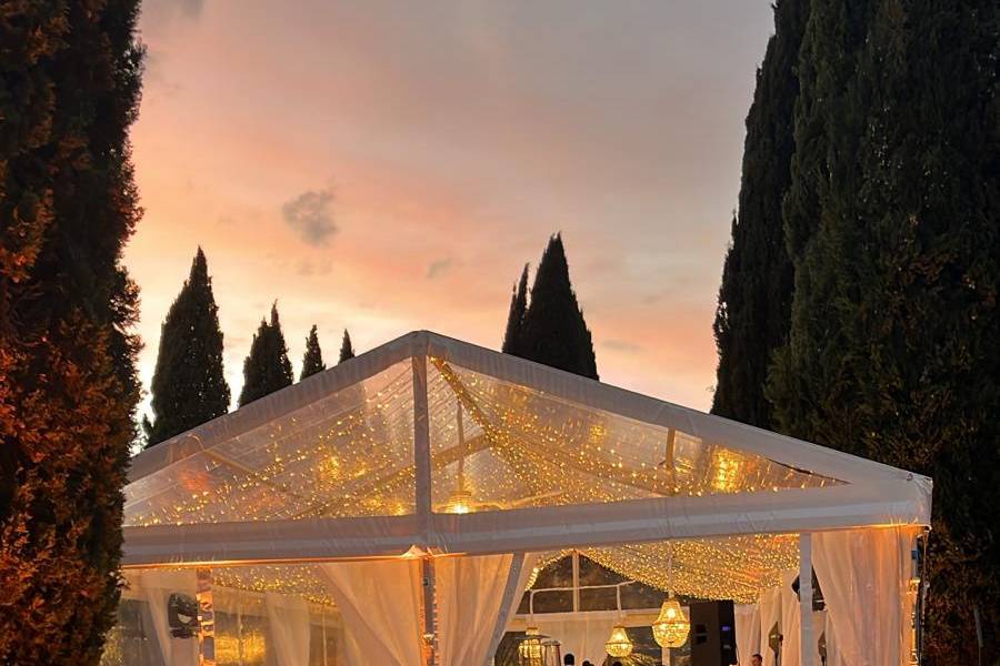 Villa Cetinale tramonto