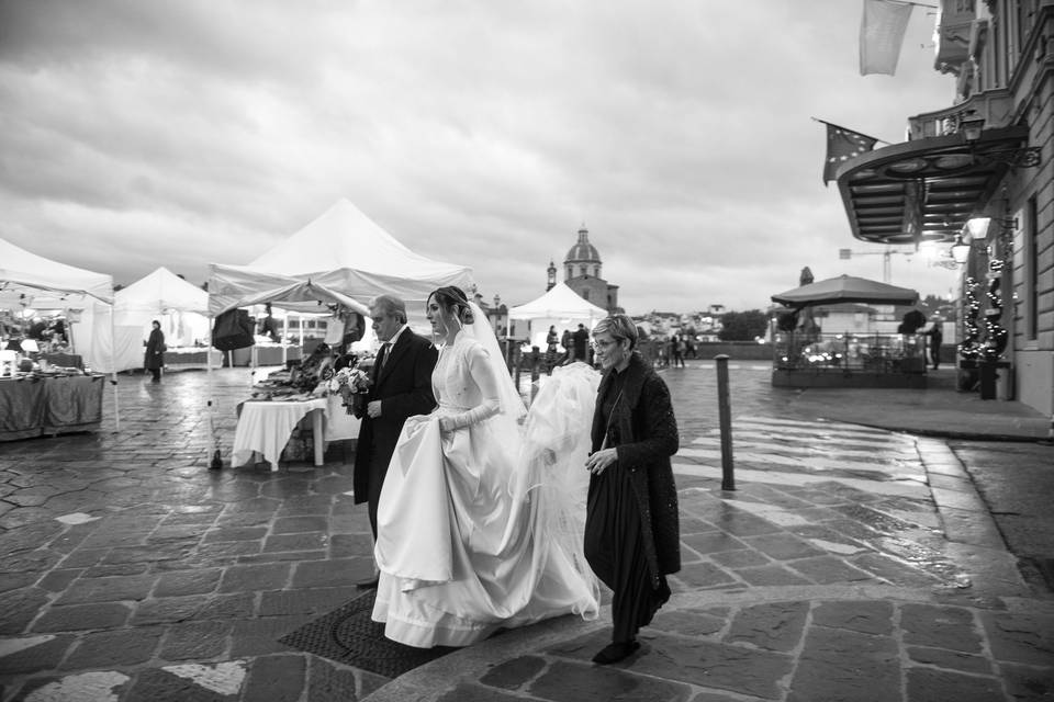 Here comes the bride