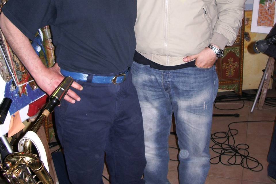 Con chitarrista Luca Colombo