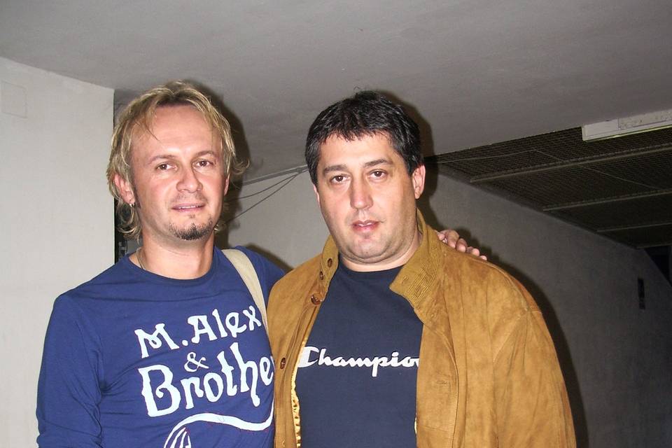 Con chitarrista Luca Colombo