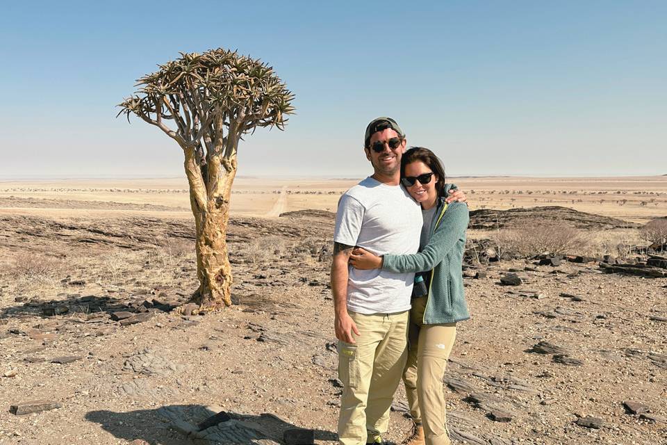 Tommaso e Ilaria in Namibia