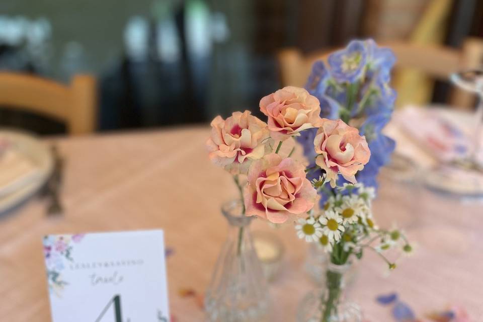 Allestimento tavoli