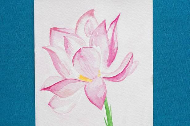 Fiore ad acquerello