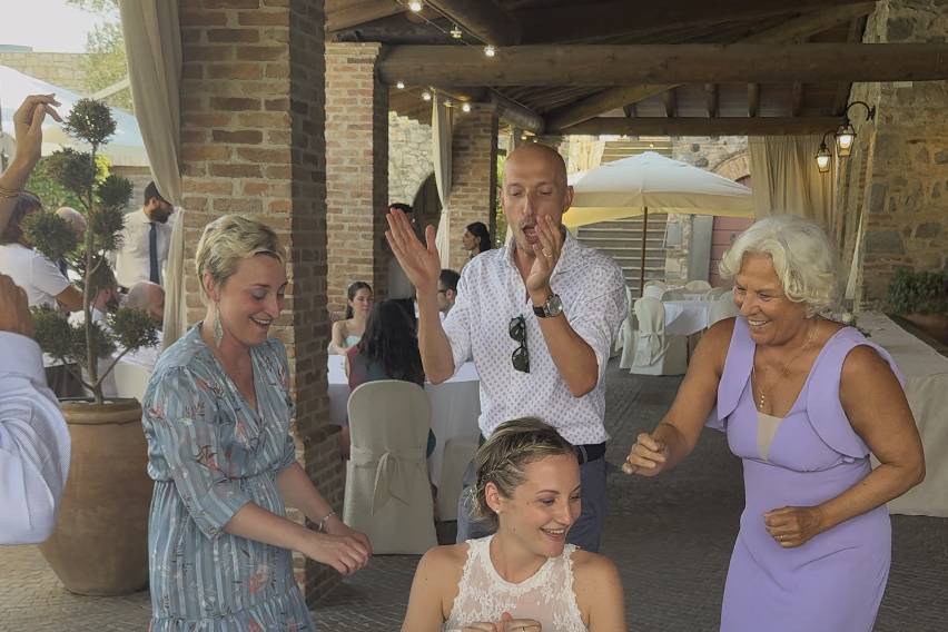 Coreo con la sposa