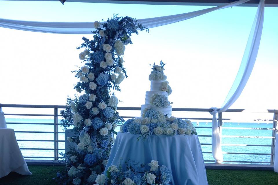 Wedding cake e floreale