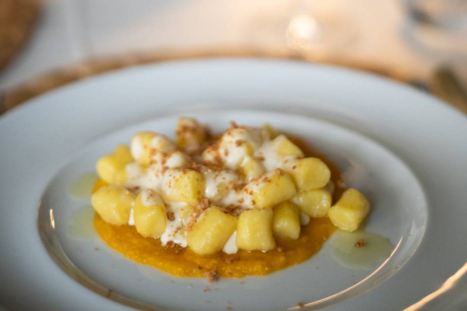 Gnocchi zucca e castelmagno