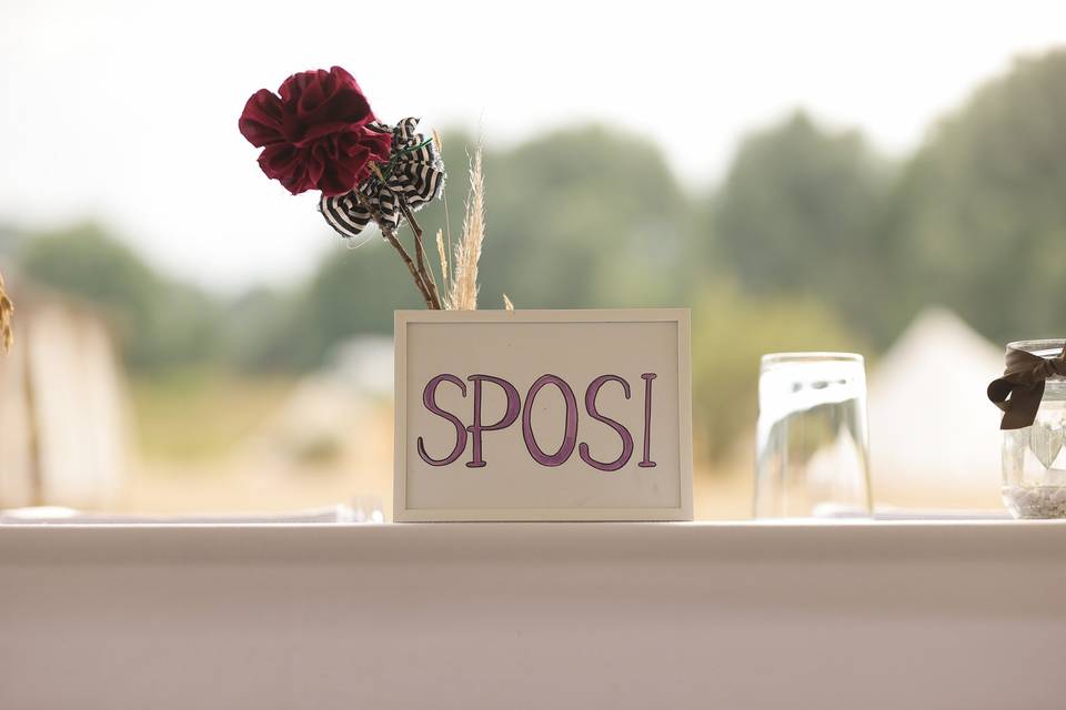 La postazione degli Sposi