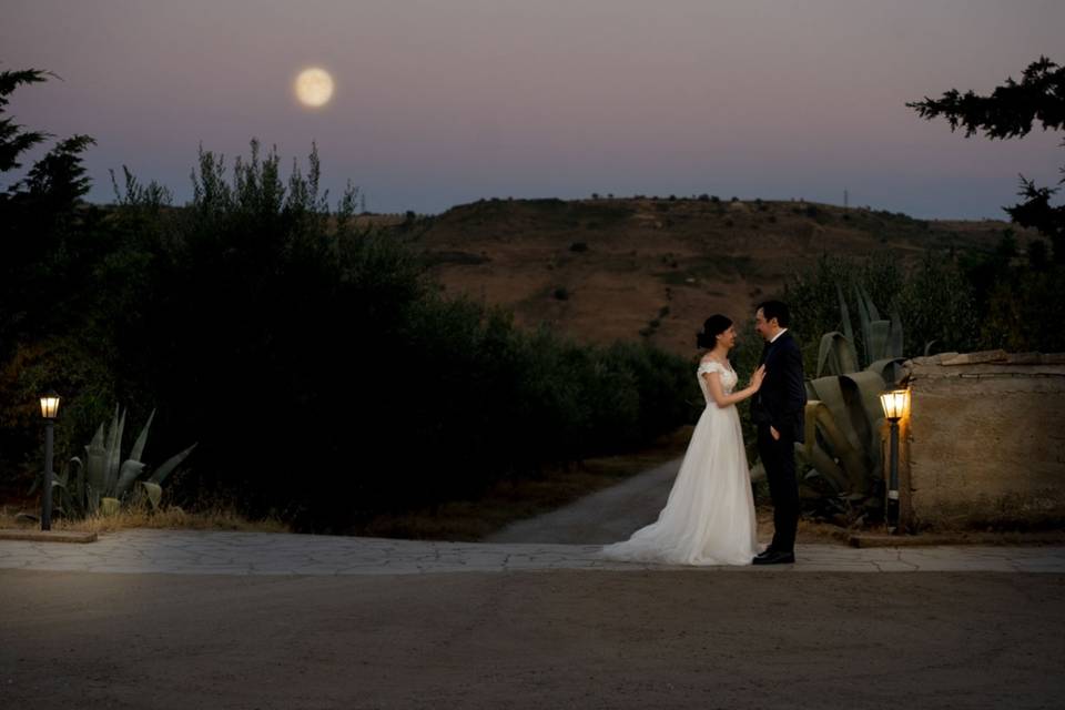 Tramonto in campagna