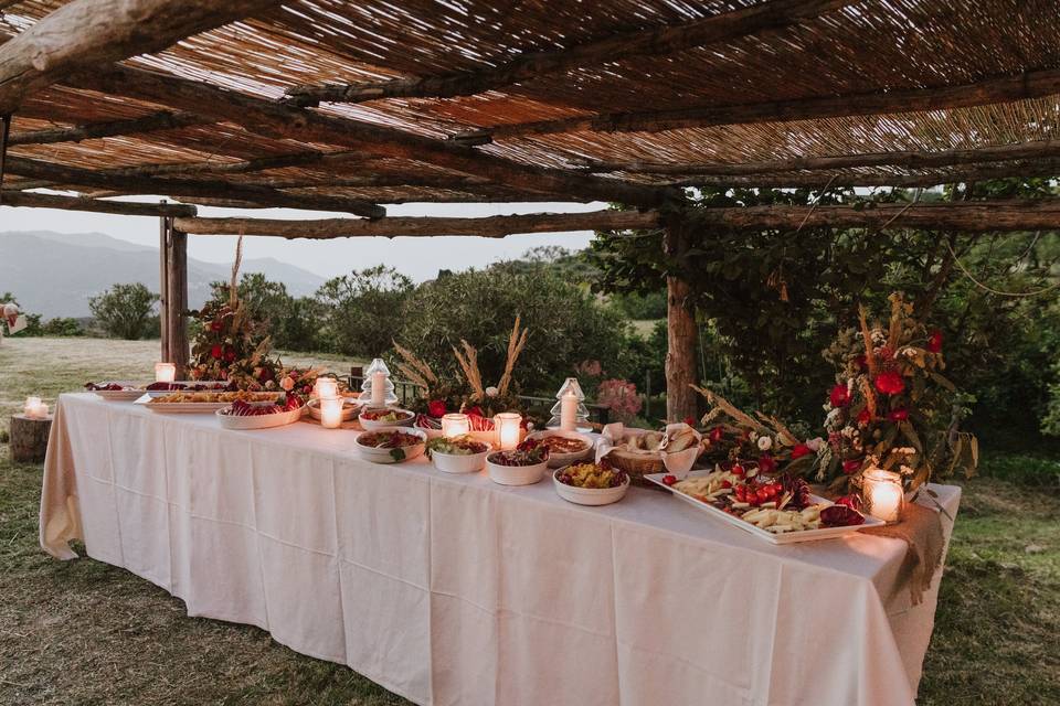 Buffet piscina