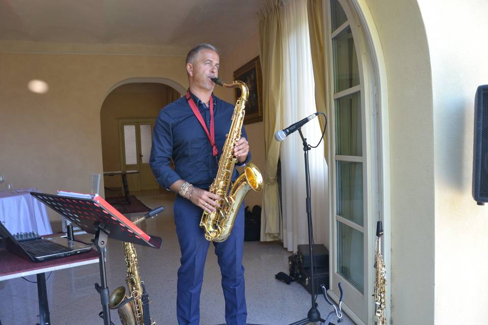 The saxophonist