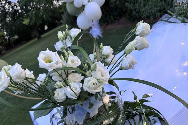 Decorazione fiori freschi
