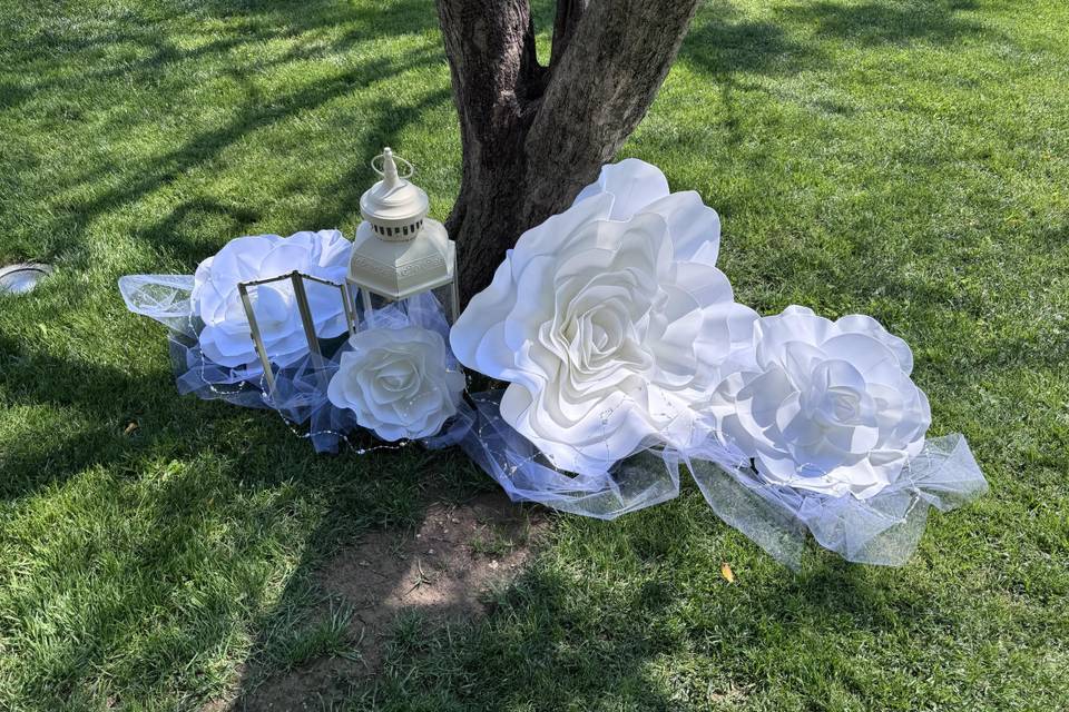 Fiori lavorati a mano con luci