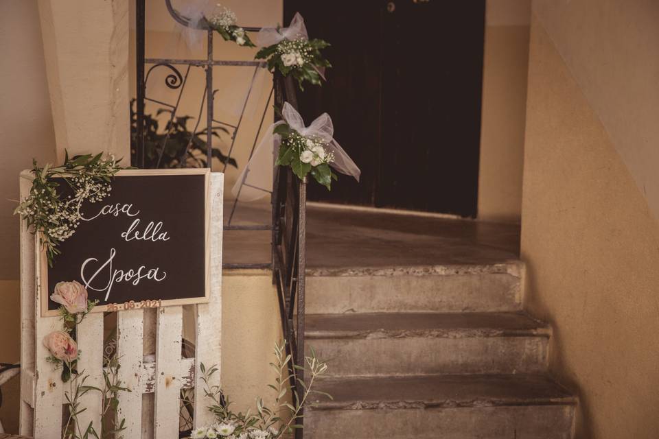 Allestimento casa sposa