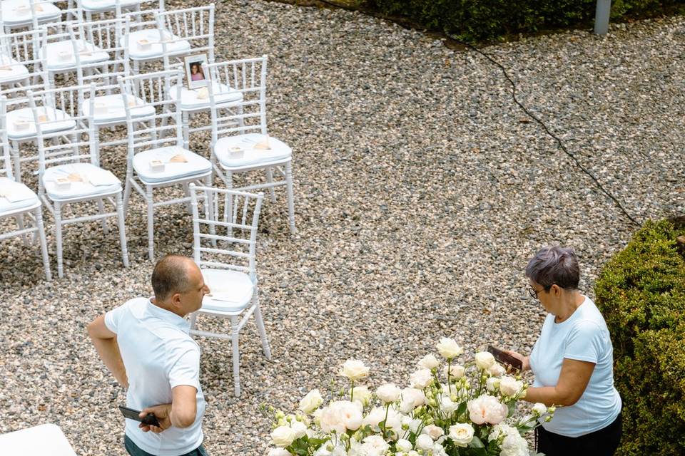 Irene fiori: preparativi