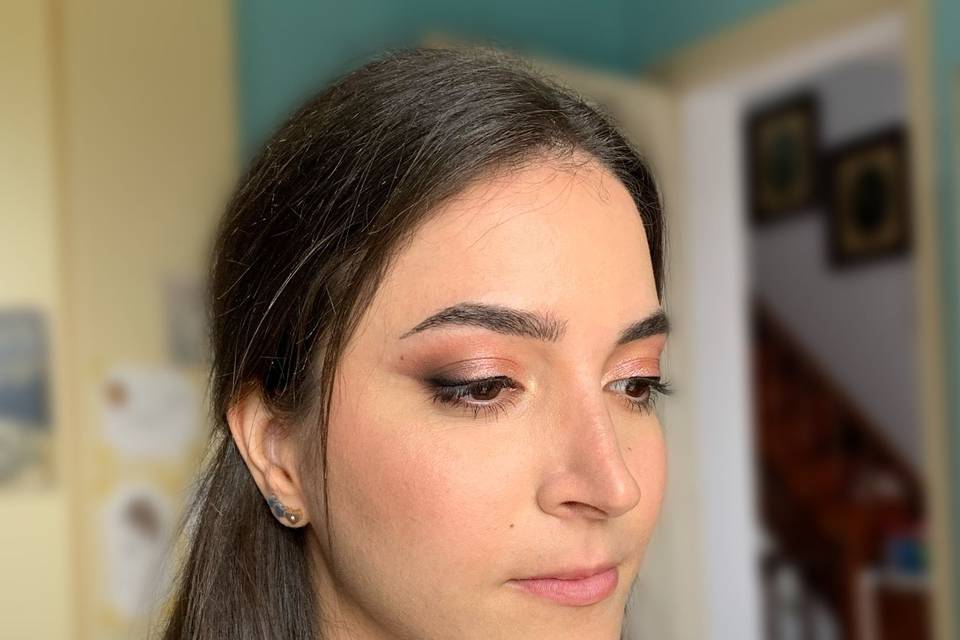 Rosy makeup